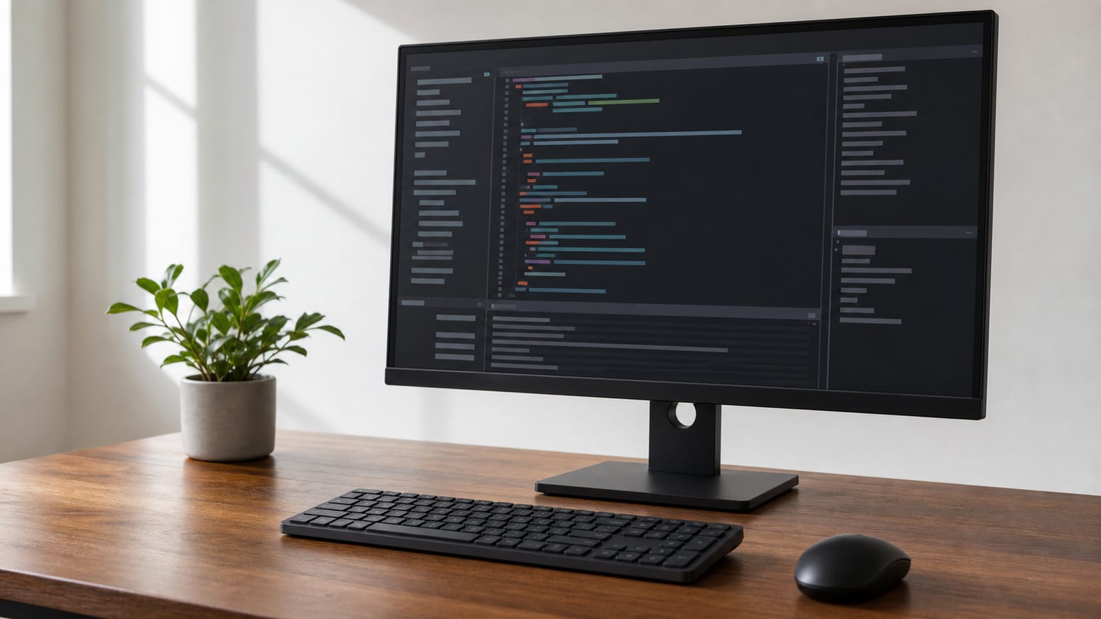 Use Kconfig for New Kernel Module displayed on a dark monitor at a desk